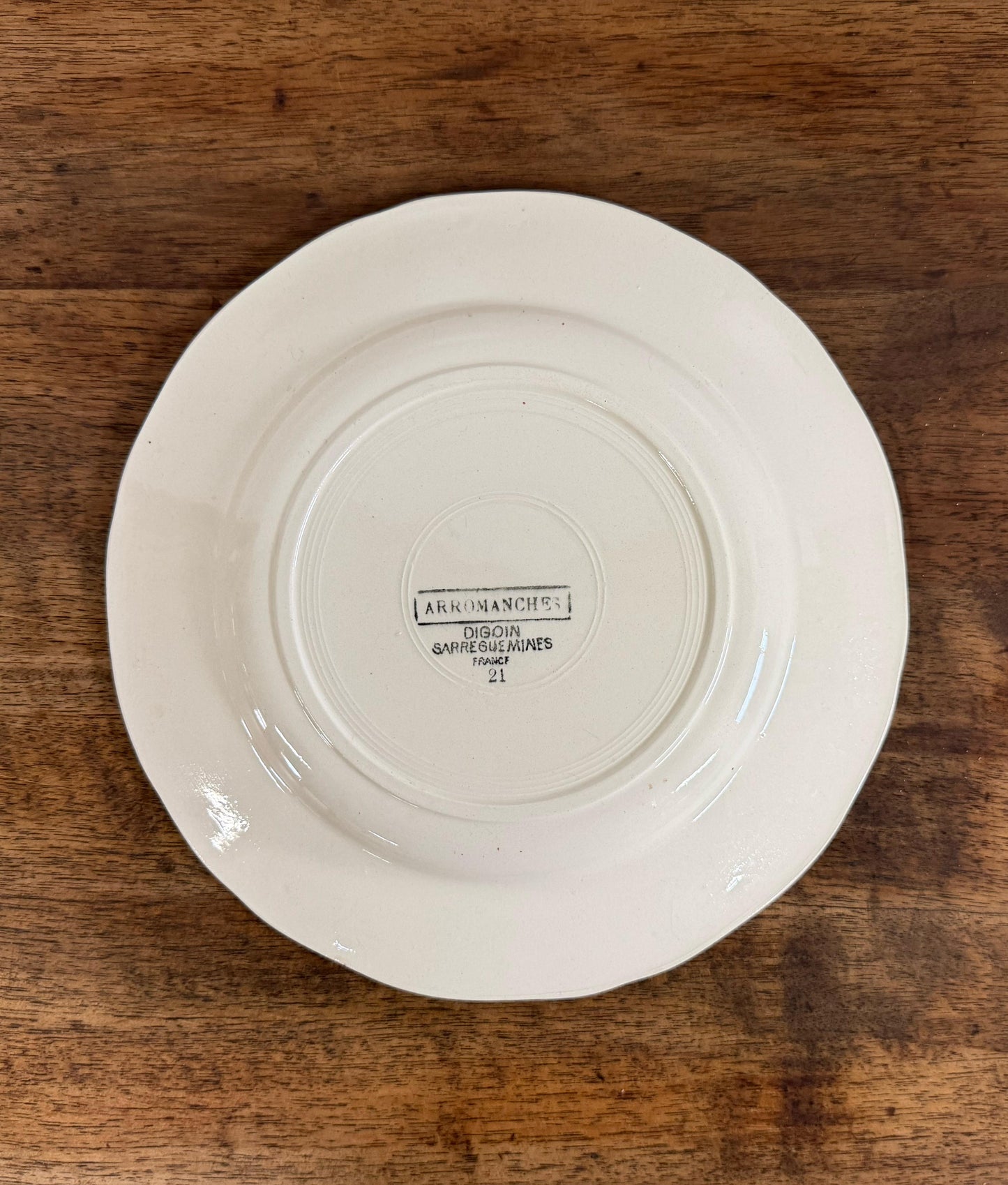 Sarreguemines"ARROMANCHES"Desert Plate