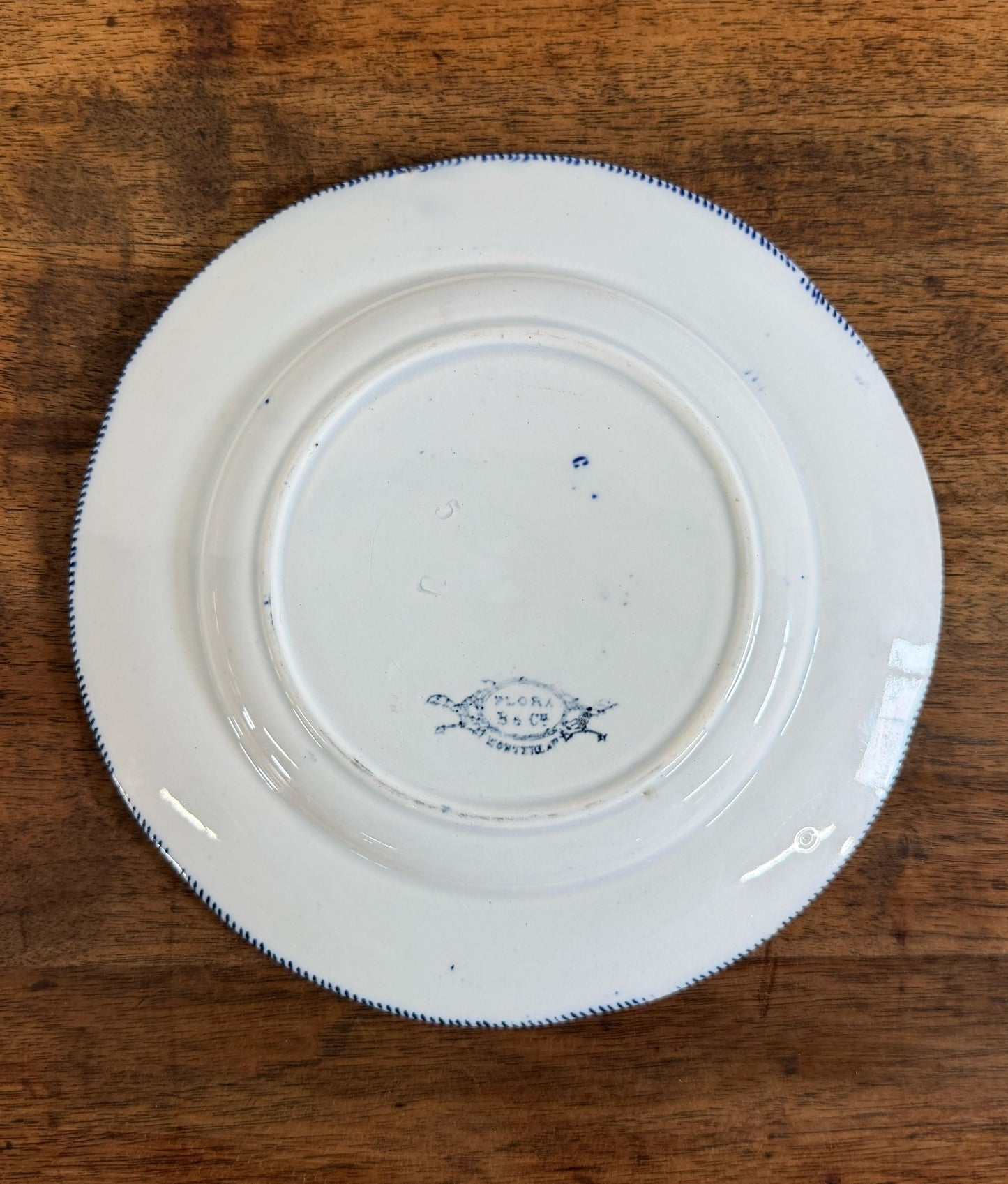 FLORA"Creil et Montereau"Desert Plate