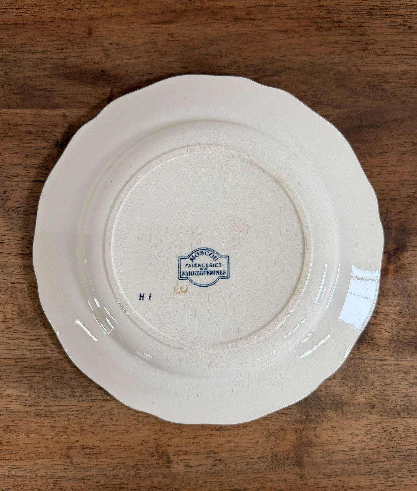 Sarreguemines"Moscou"Plate