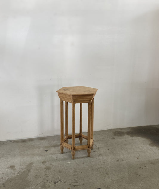 Hexagon oak table