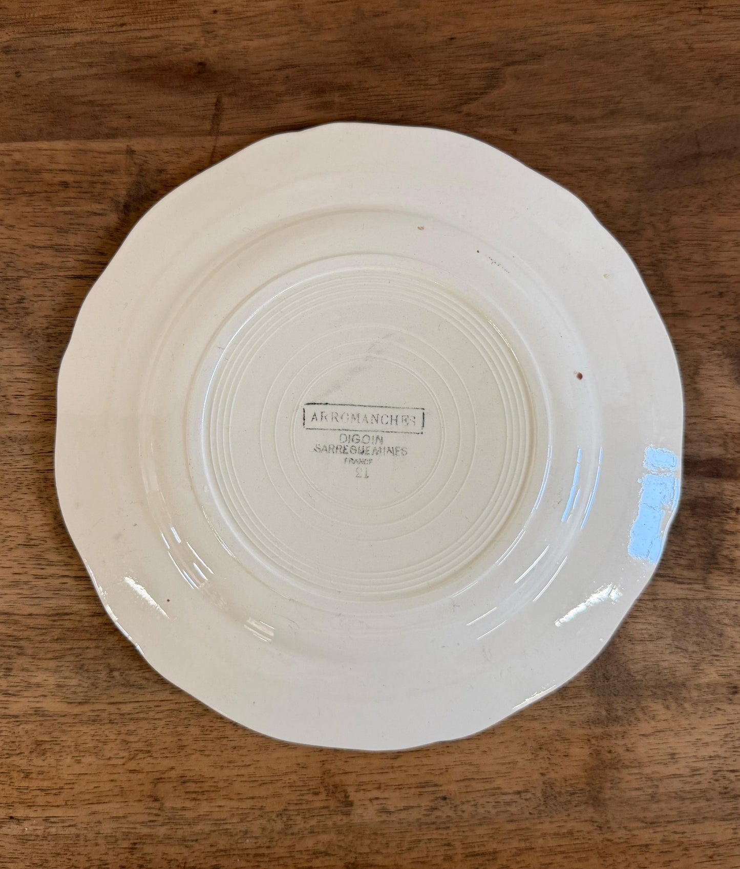 Sarreguemines"ARROMANCHES"Desert Plate