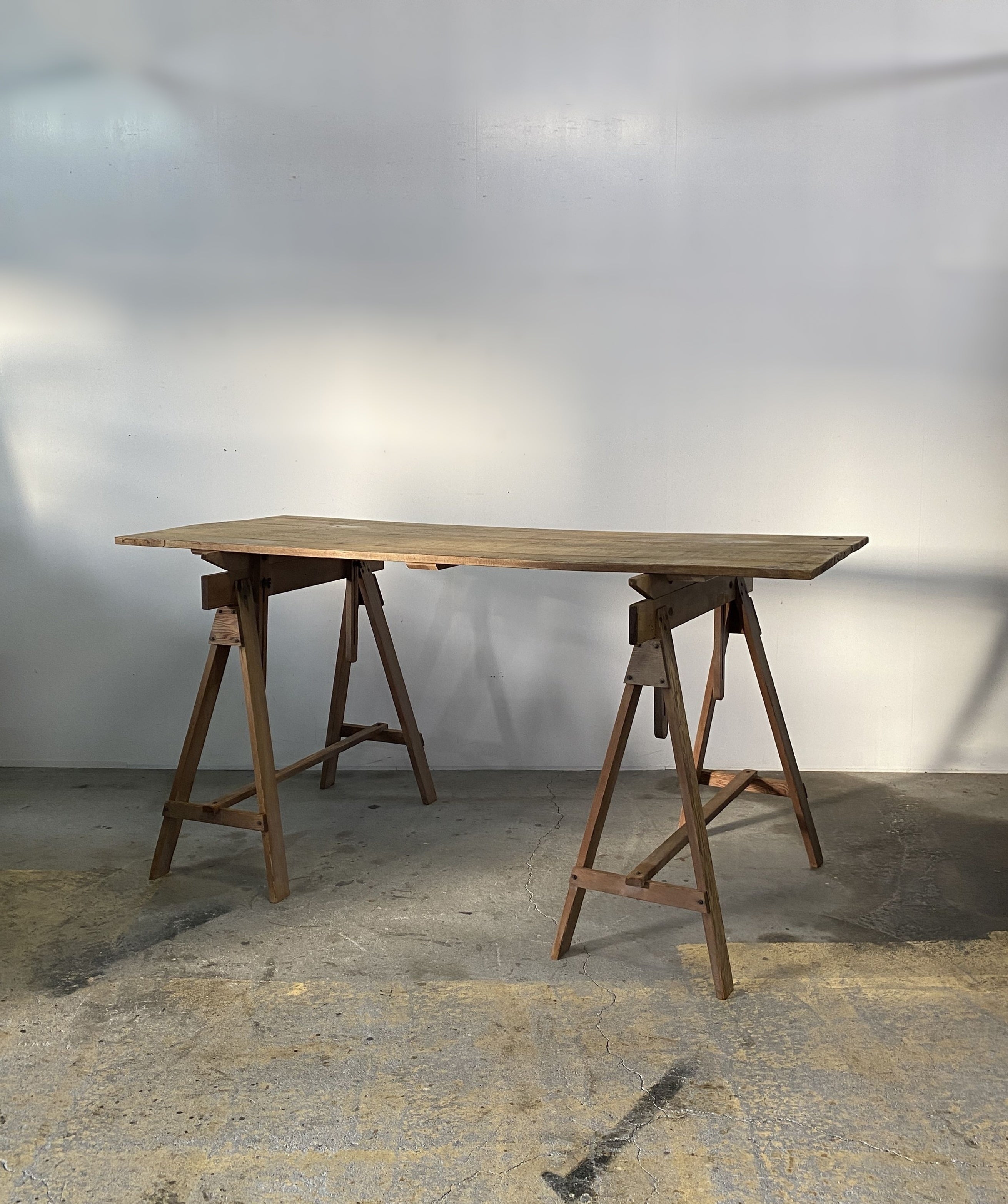 フランス アンティーク Atelier Table テーブル カウンター Atelier Table – Round trip Antiques