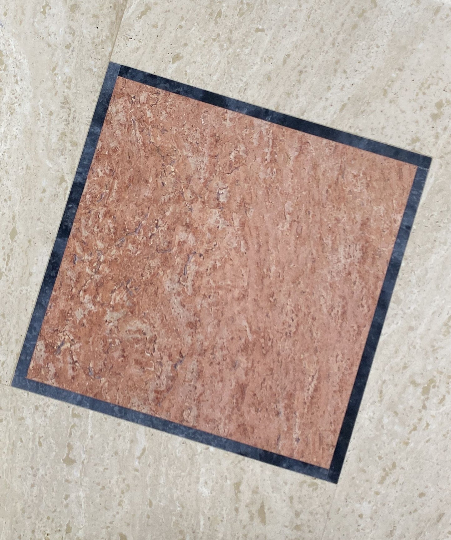 Italian Travertine Side Table