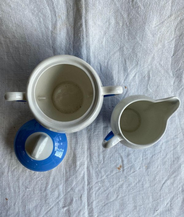 France antique Tee Set"SARREGUEMINES"