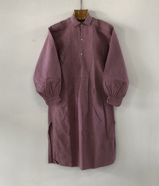 French vintage linen smock