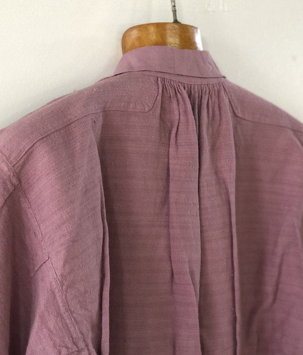 French vintage linen smock