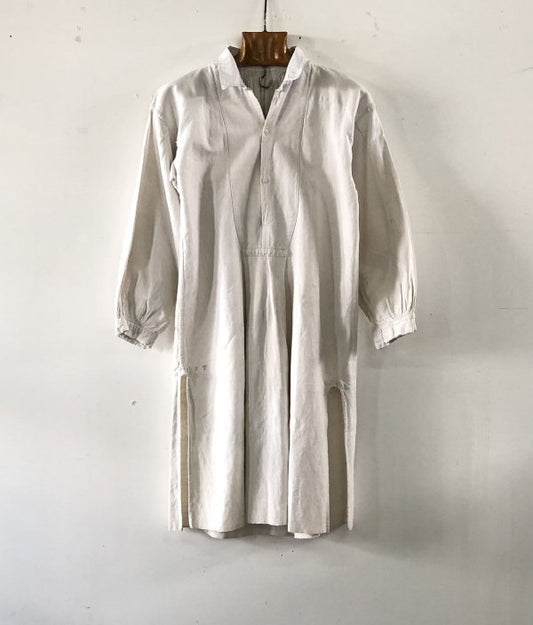 French vintage linen smock