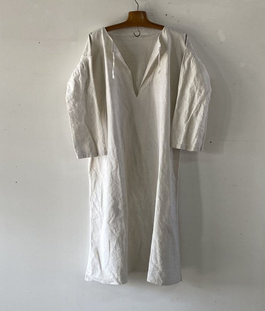 France vintage linen smock