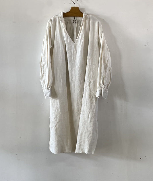 France vintage linen smock