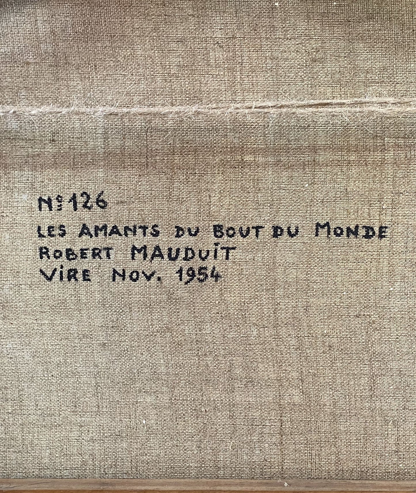 Oil painting ”robert mauduit” 1954