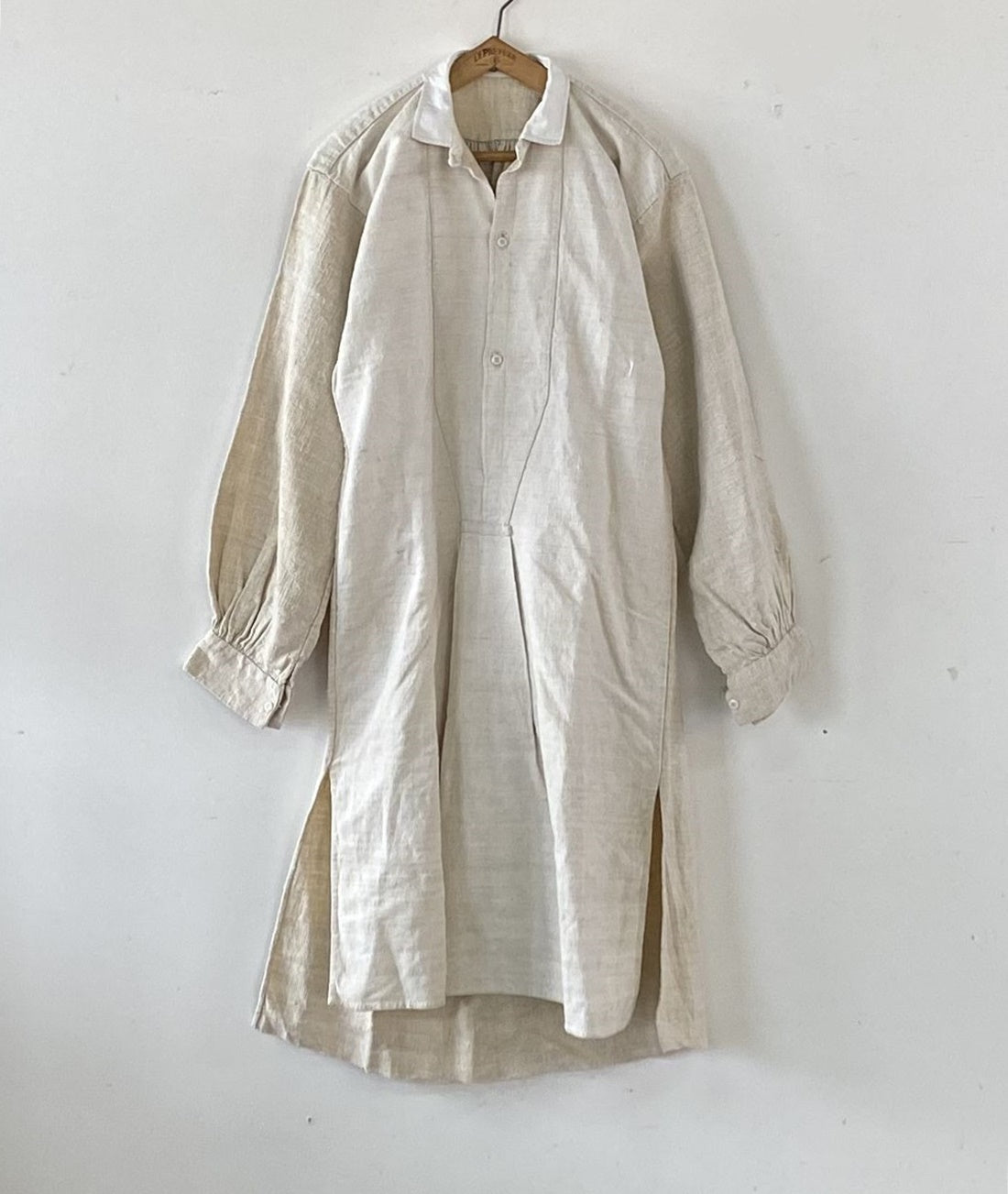 France vintage linen smock