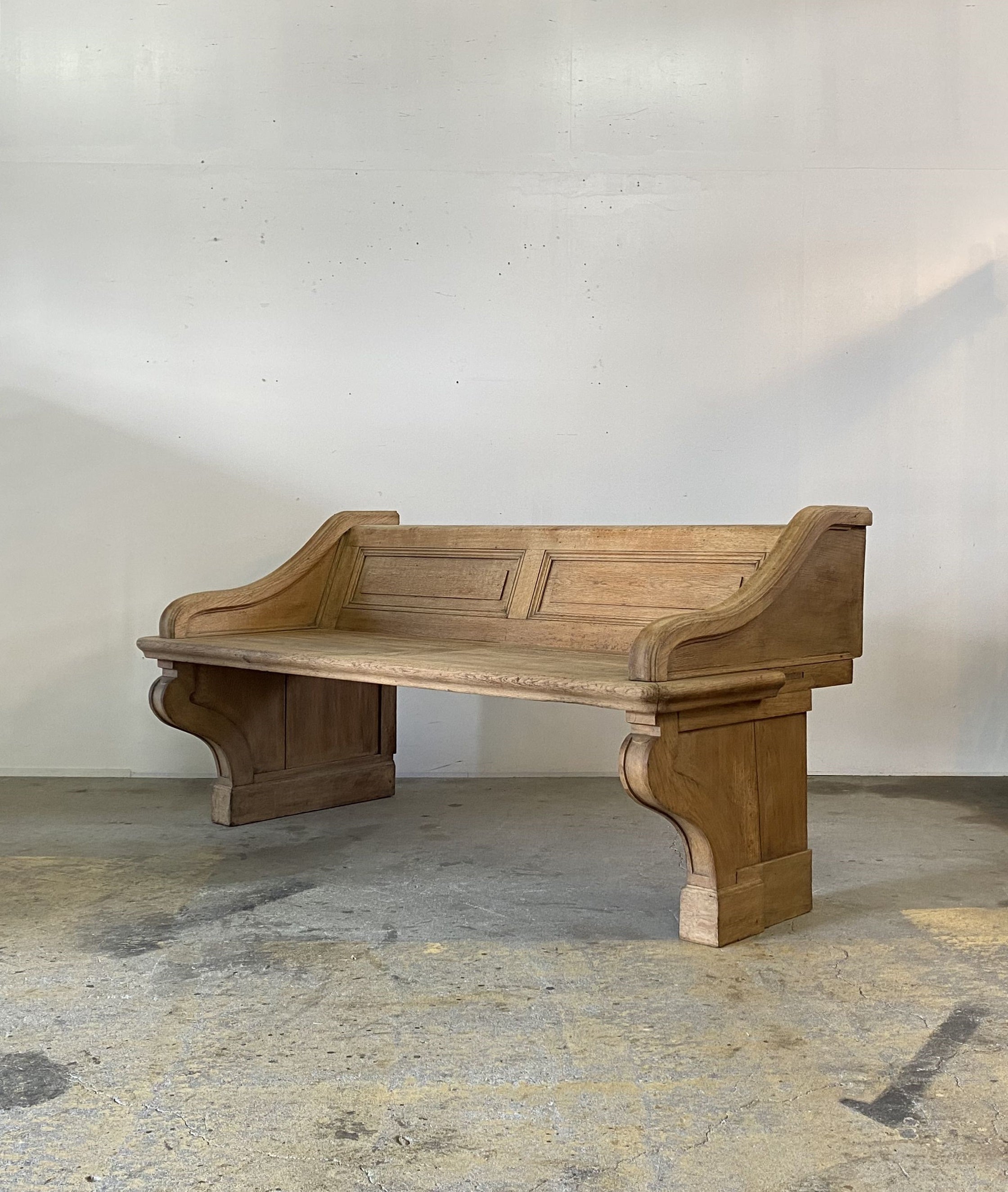 フランス アンティーク Oak Bench ベンチ チェア テーブル - チェア