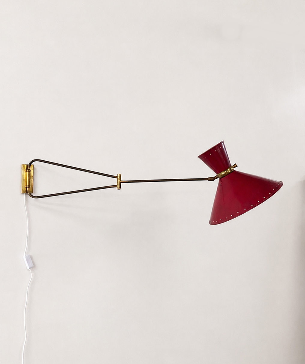 René Mathieu 'Diabolo' Wall Lamp for Lunel