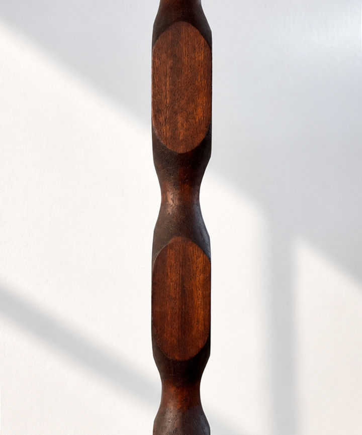 Vintage Sculptural Wooden Pedestal