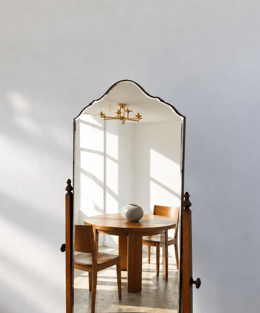 English Mahogany Dressing Mirror