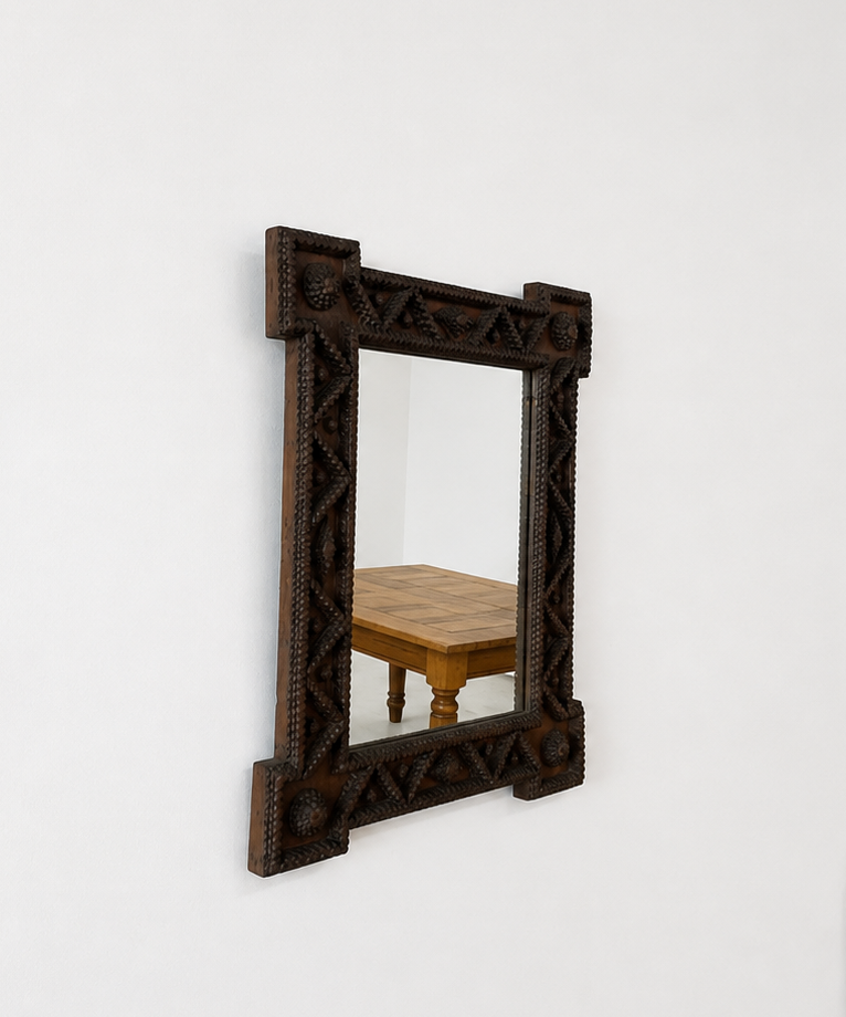 Tramp Art Mirror