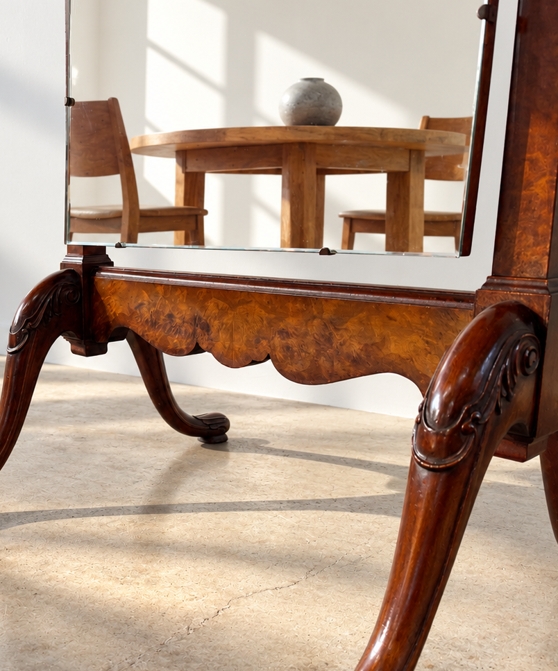 English Mahogany Dressing Mirror