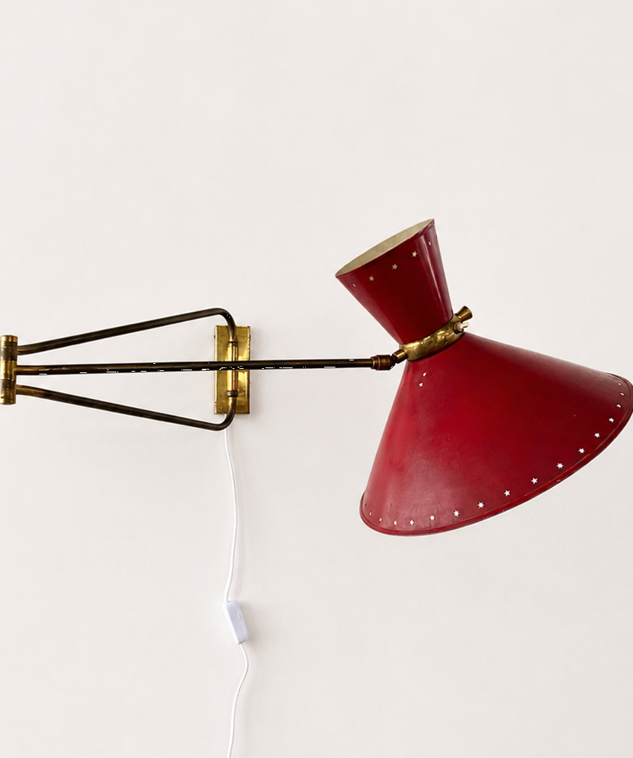René Mathieu 'Diabolo' Wall Lamp for Lunel