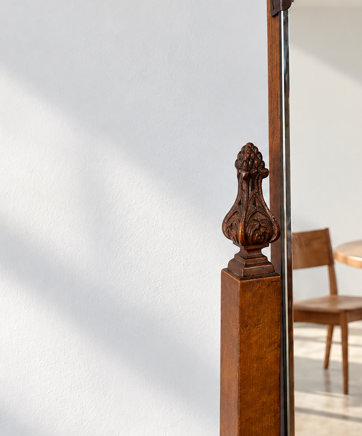 English Mahogany Dressing Mirror