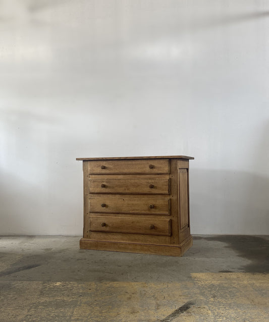 Antique Oak Writing Chest