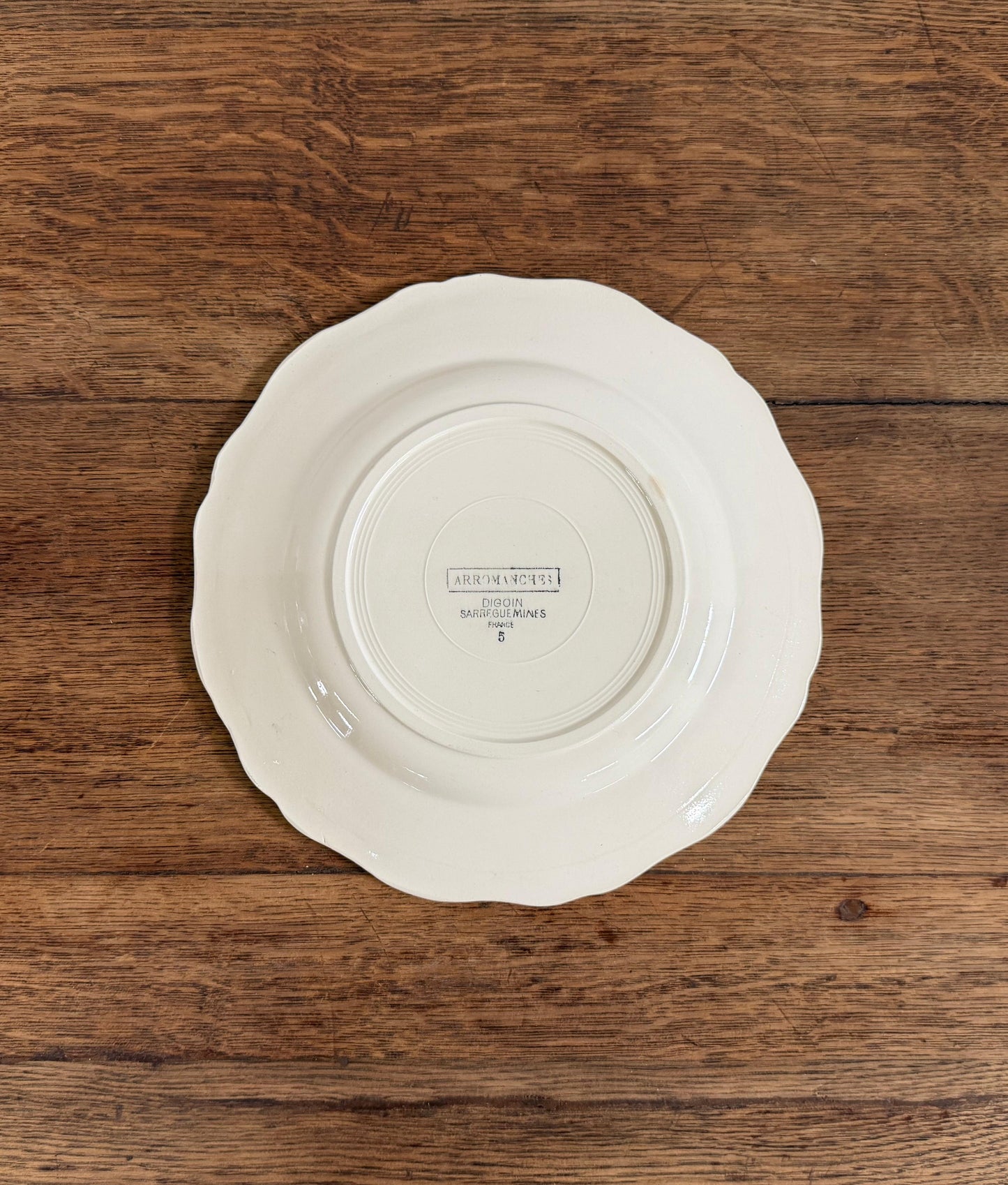Digoin&Sarreguemines"ARROMANCHES"Plate