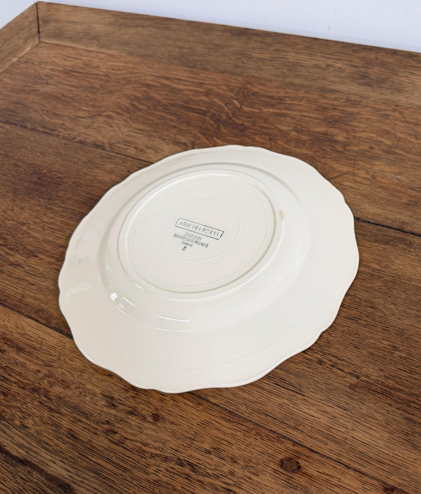 Digoin&Sarreguemines"ARROMANCHES"Plate
