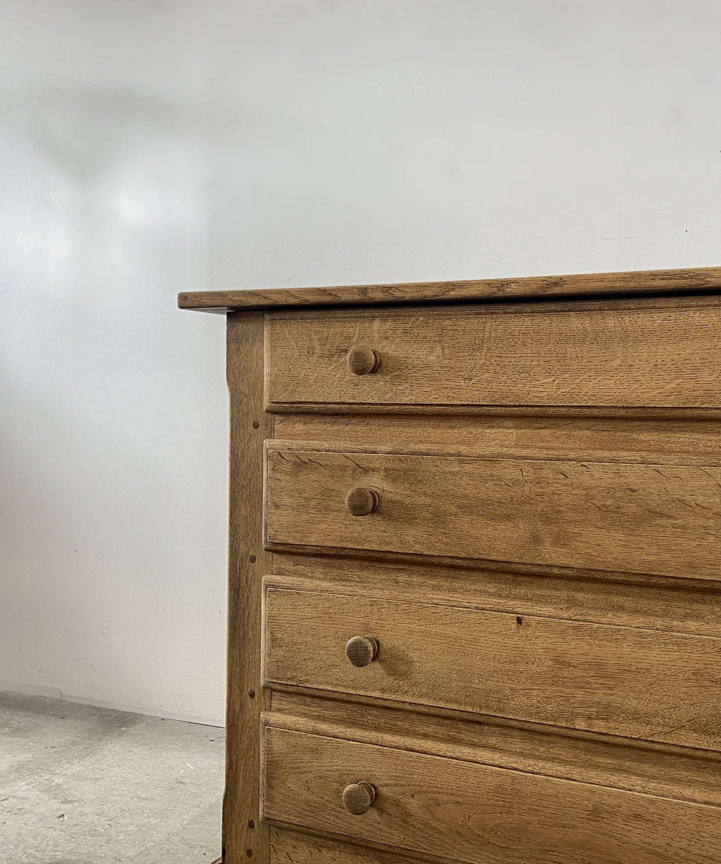 Antique Oak Writing Chest