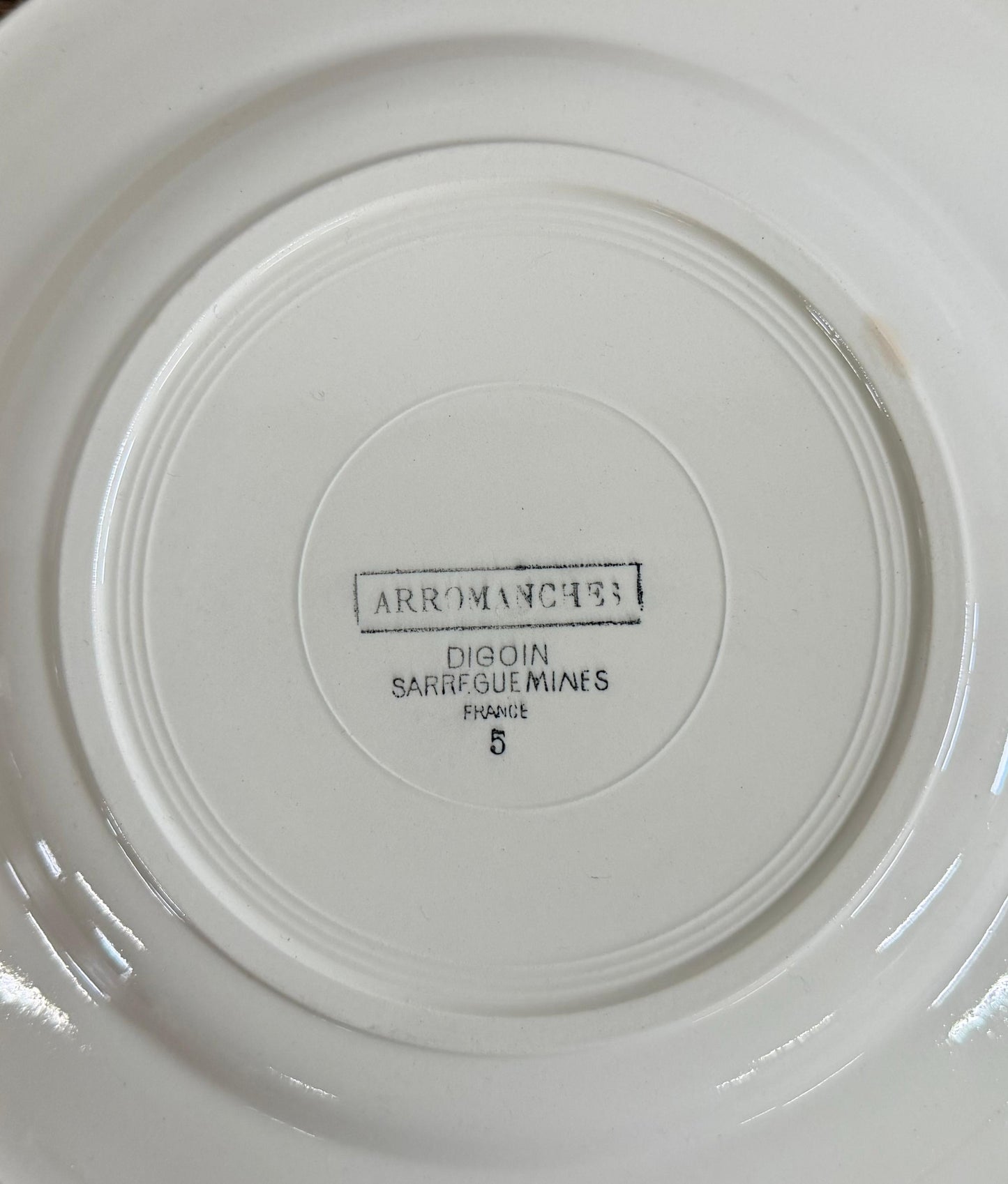 Digoin&Sarreguemines"ARROMANCHES"Plate