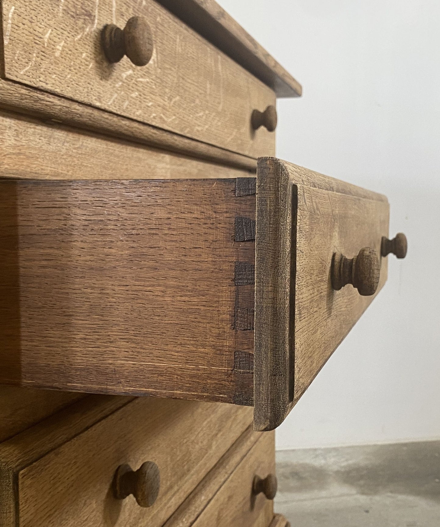 Antique Oak Writing Chest
