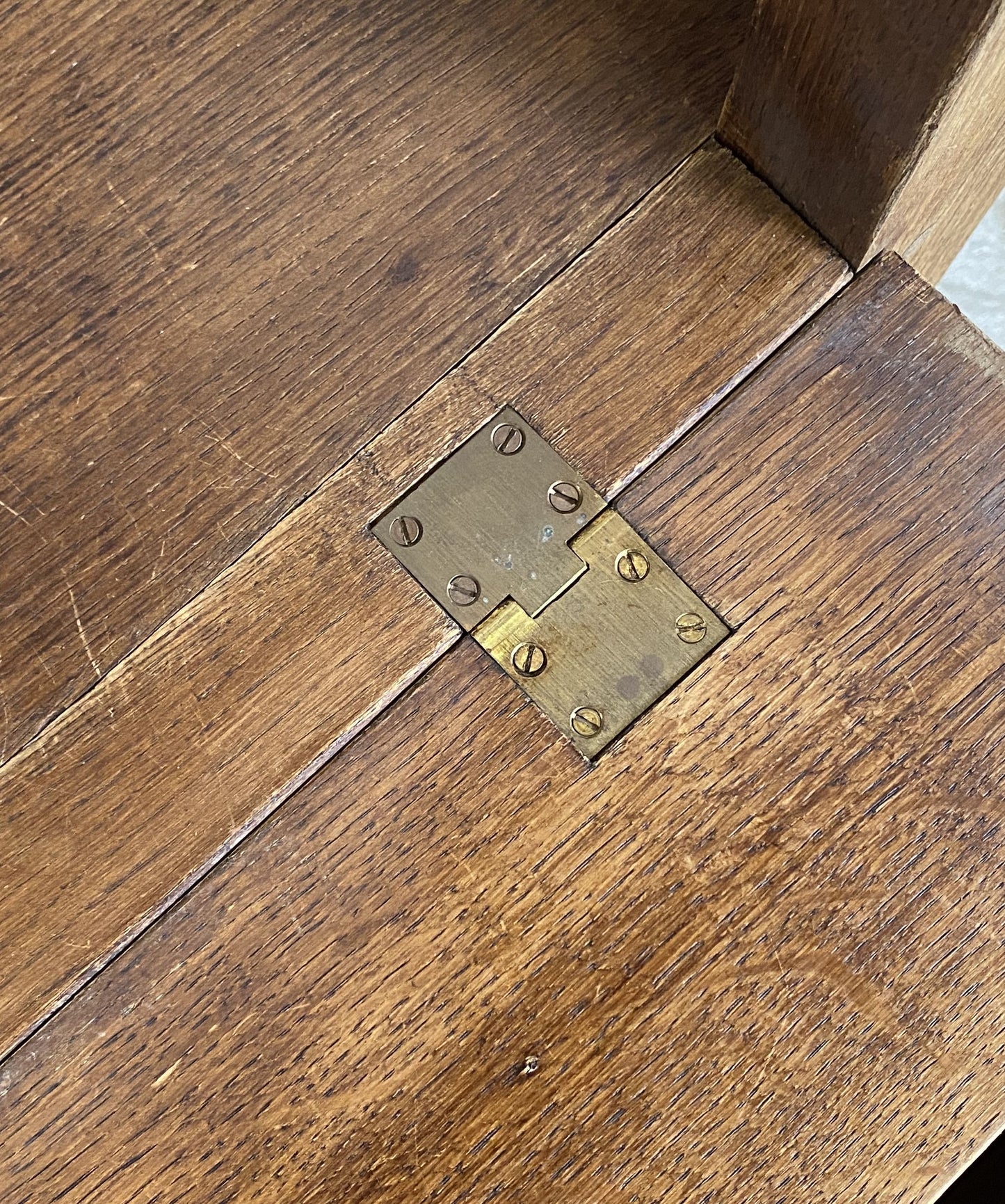 Antique Oak Writing Chest