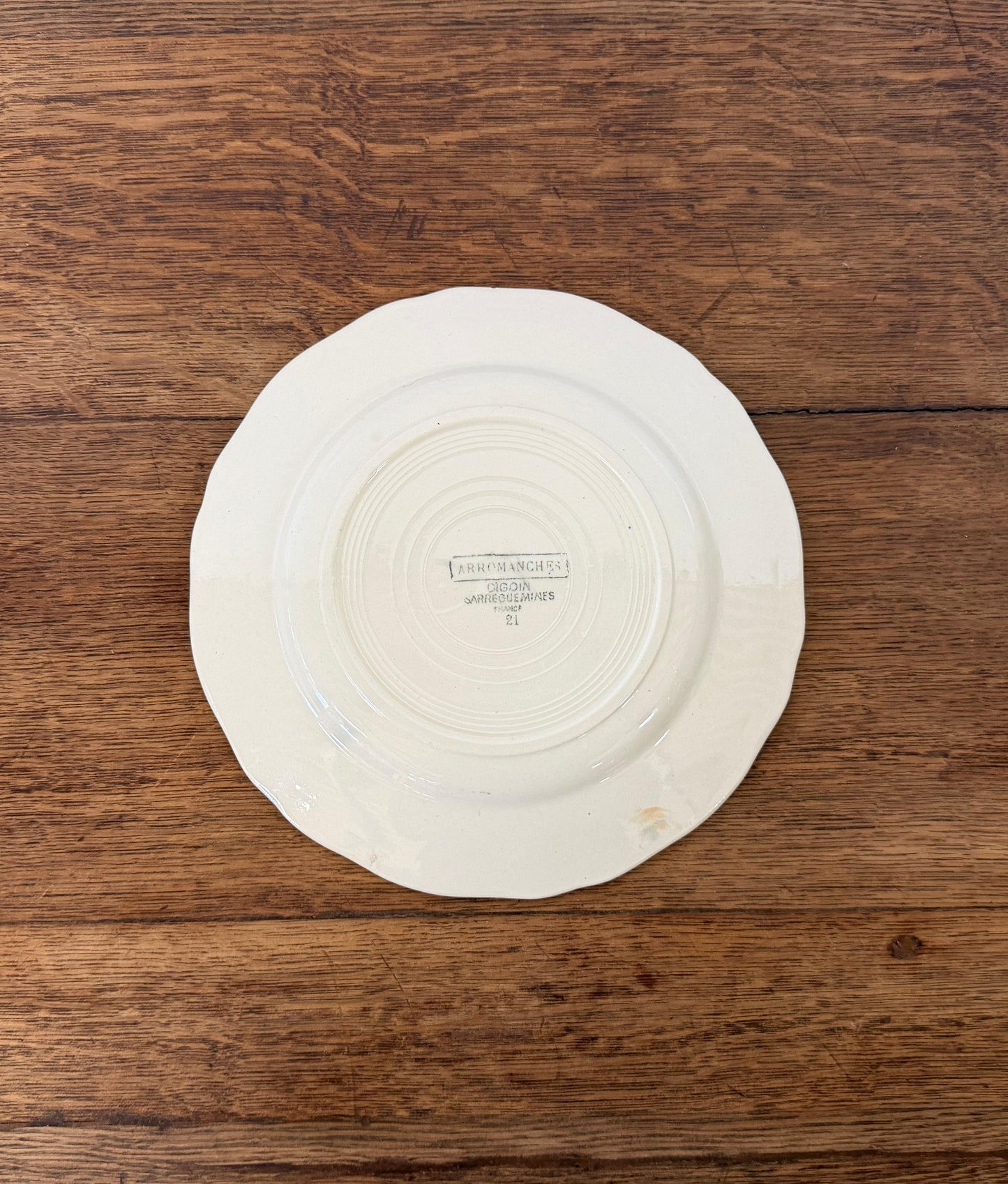 Sarreguemines"ARROMANCHES"Desert Plate
