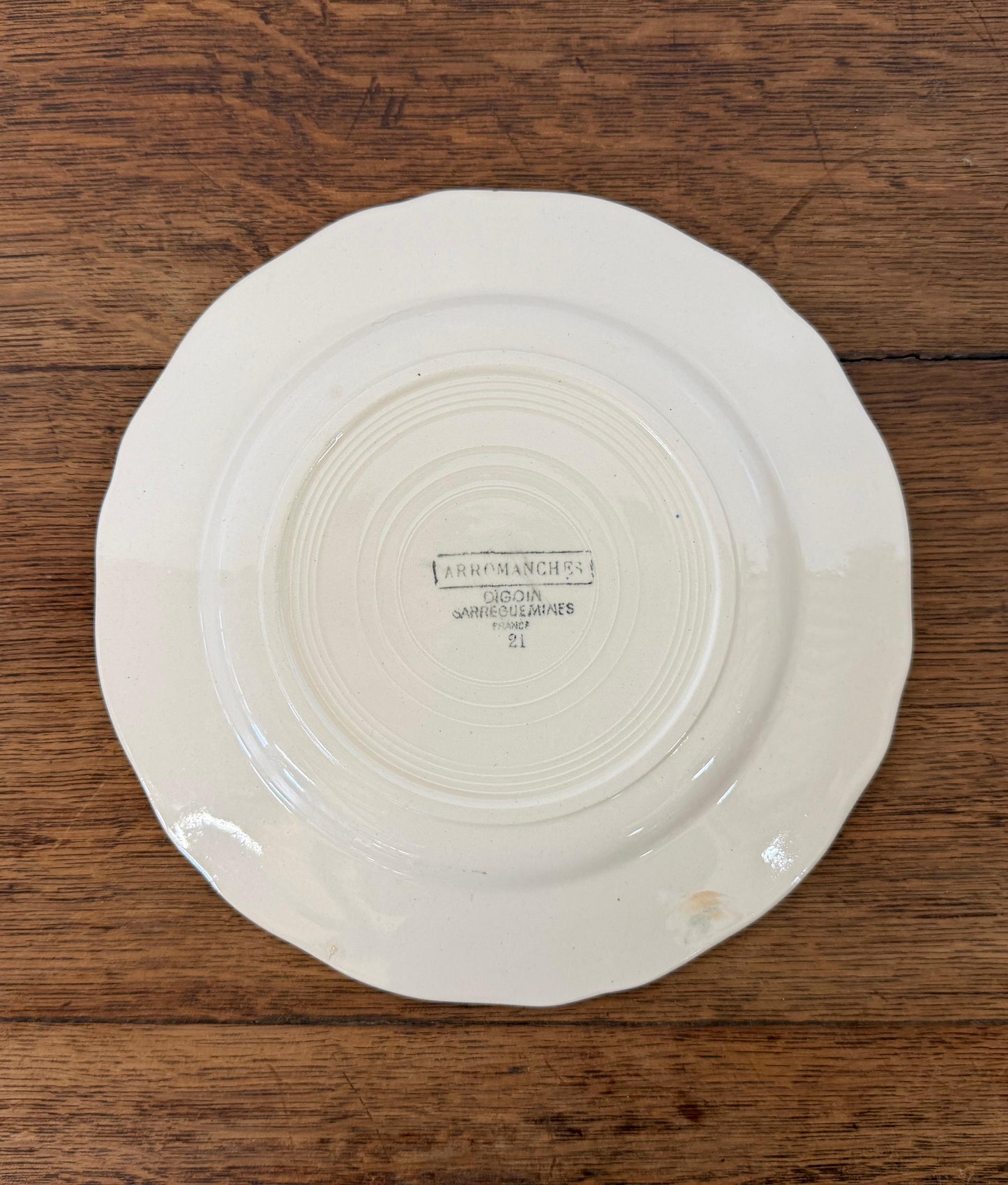 Sarreguemines"ARROMANCHES"Desert Plate