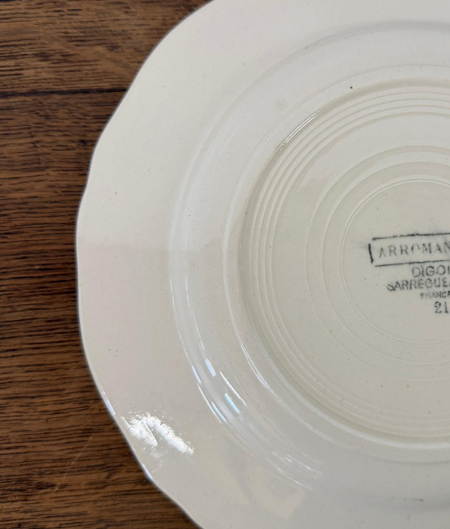 Sarreguemines"ARROMANCHES"Desert Plate