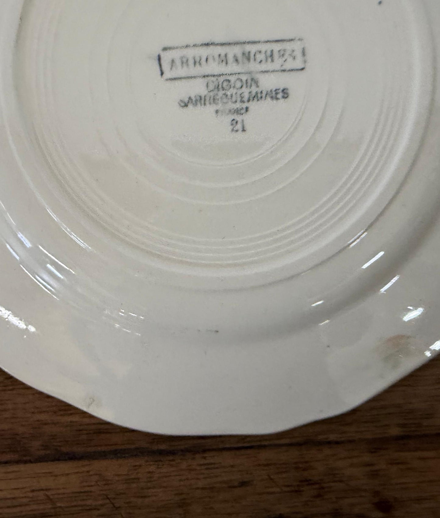 Sarreguemines"ARROMANCHES"Desert Plate