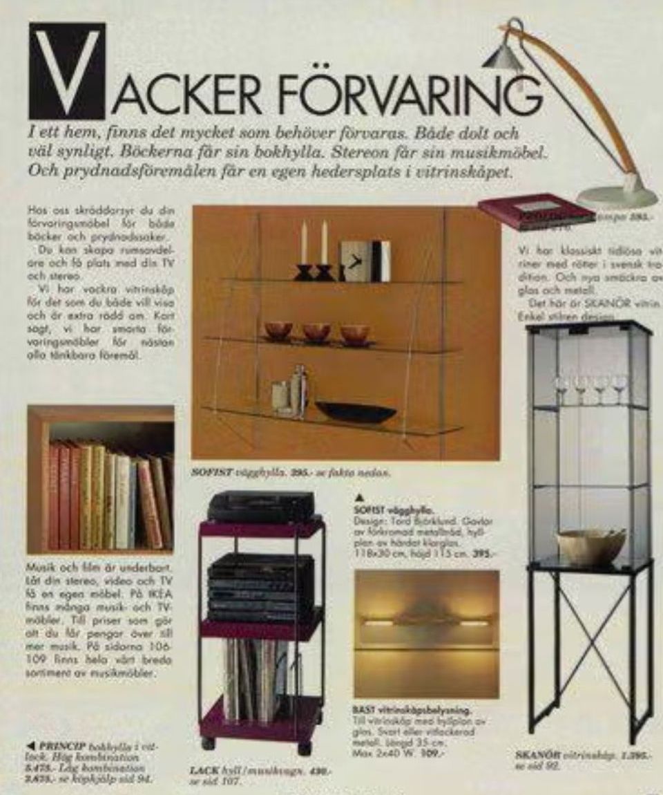 Vintage IKEA Glass Chrome Rack by Tord Björklund