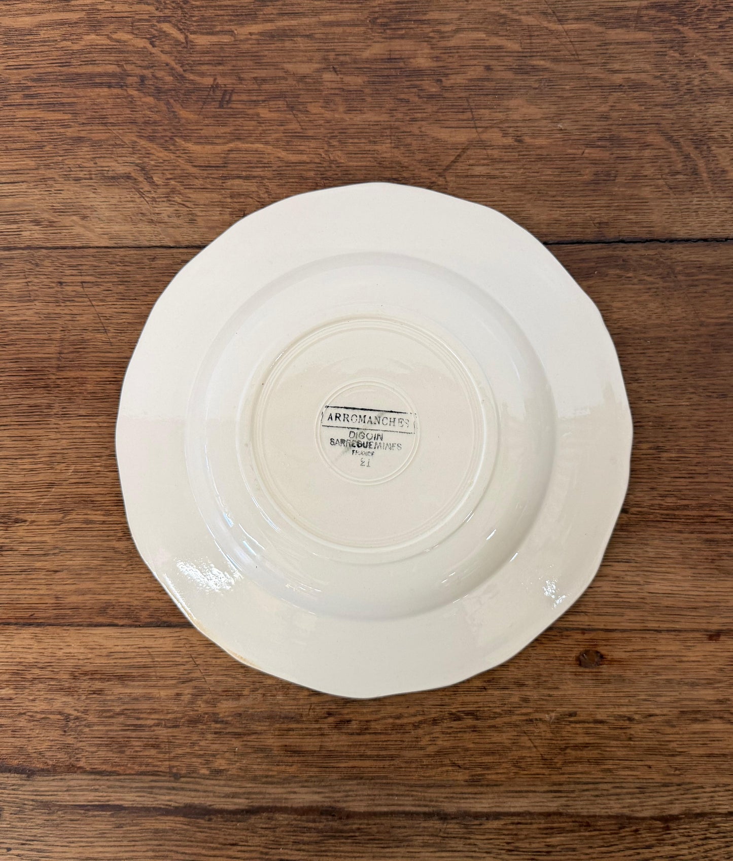 Sarreguemines"ARROMANCHES"Soup Plate