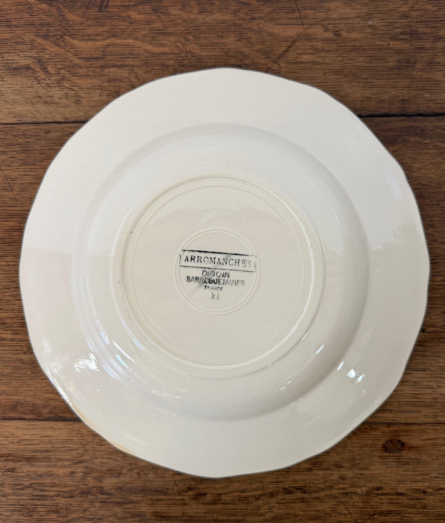 Sarreguemines"ARROMANCHES"Soup Plate