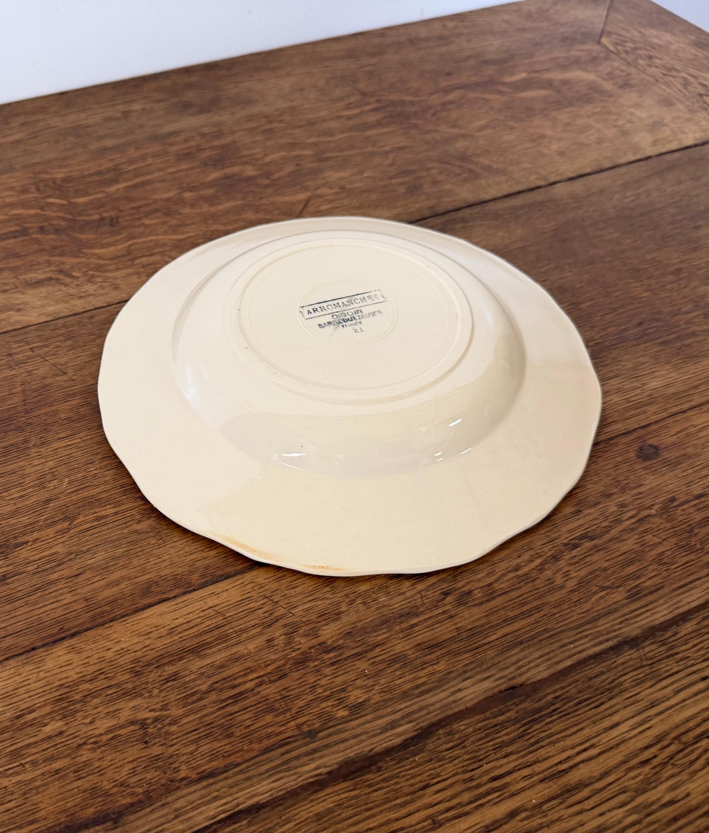 Sarreguemines"ARROMANCHES"Soup Plate