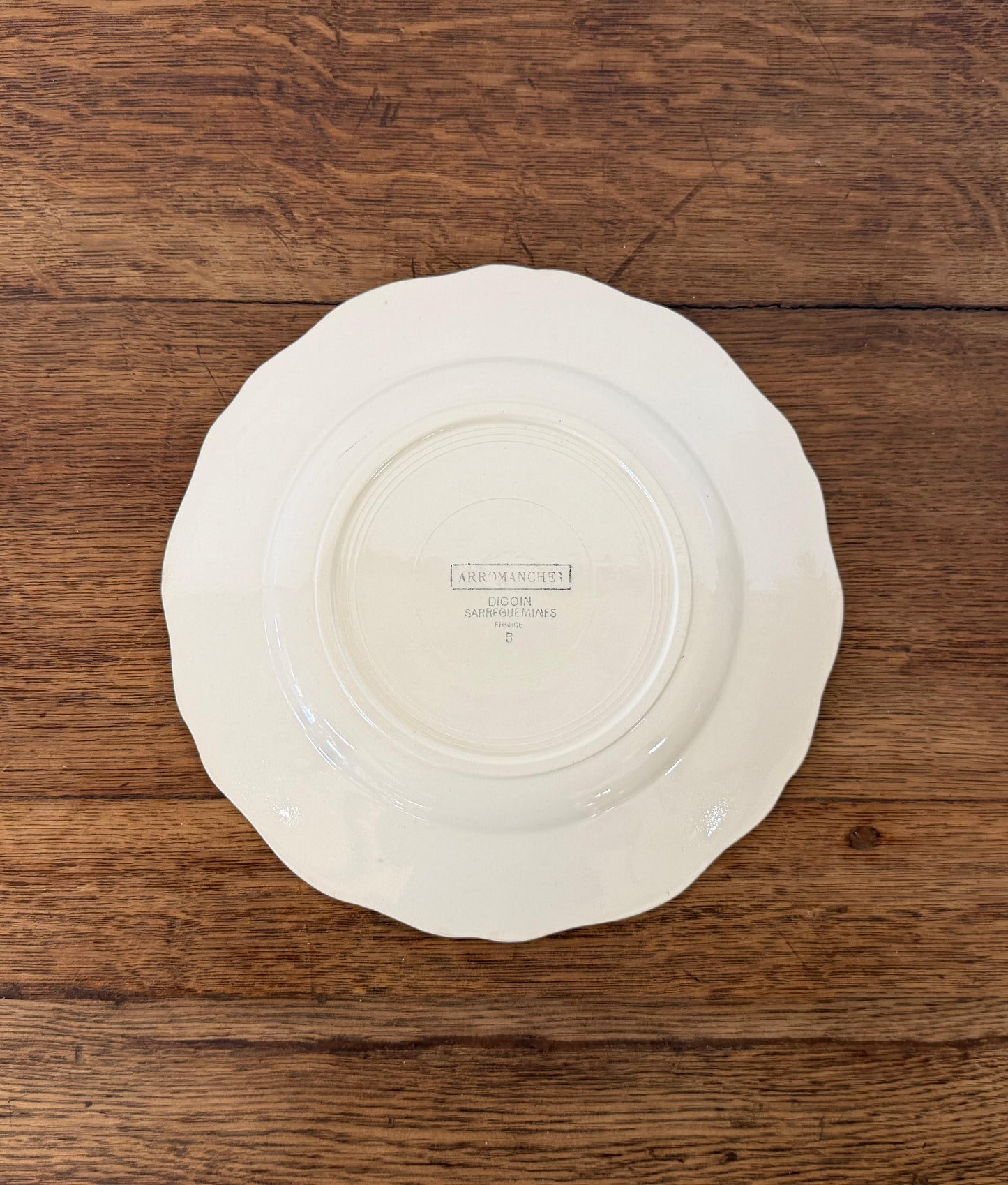 Sarreguemines"ARROMANCHES"Plate