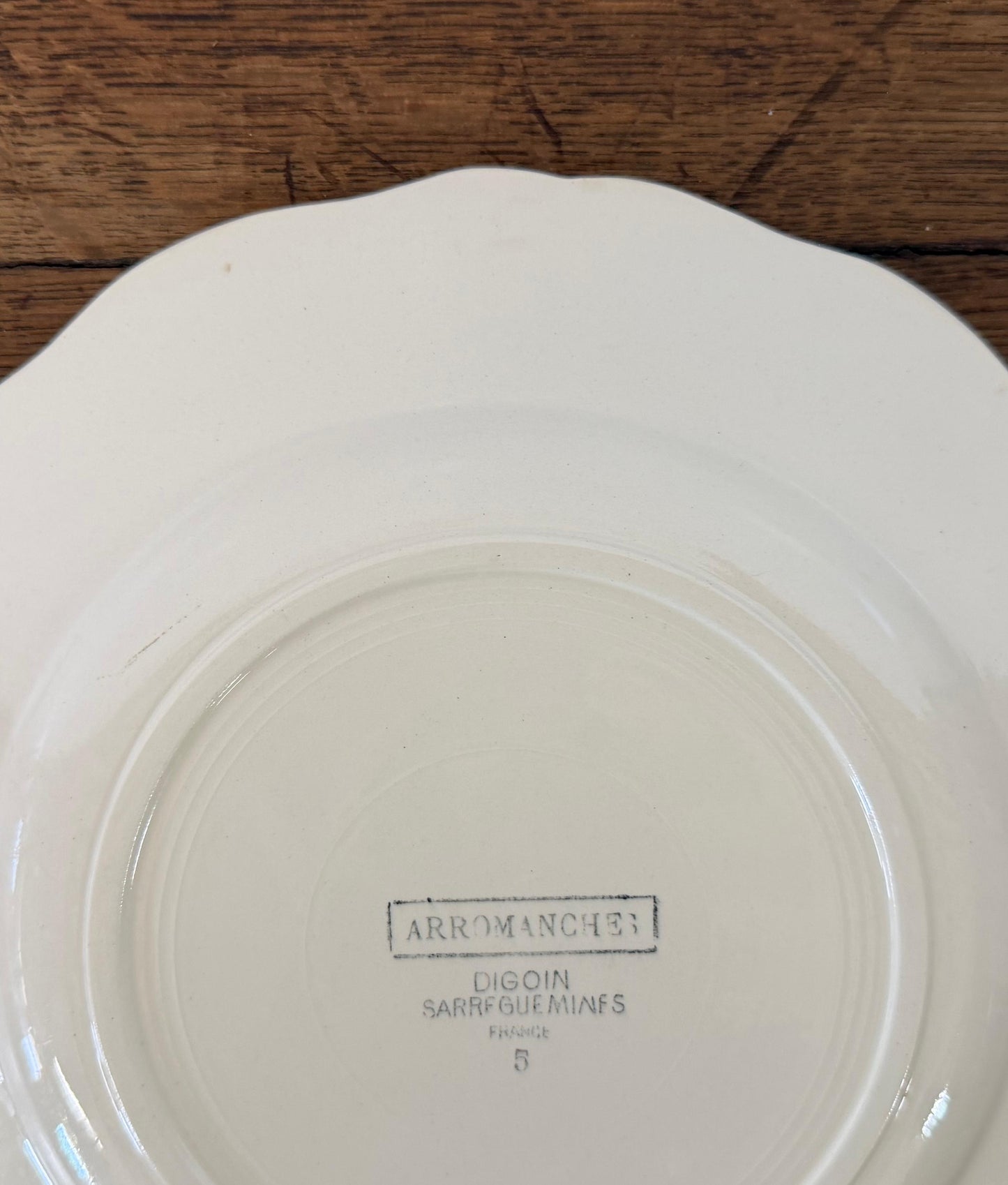 Sarreguemines"ARROMANCHES"Plate