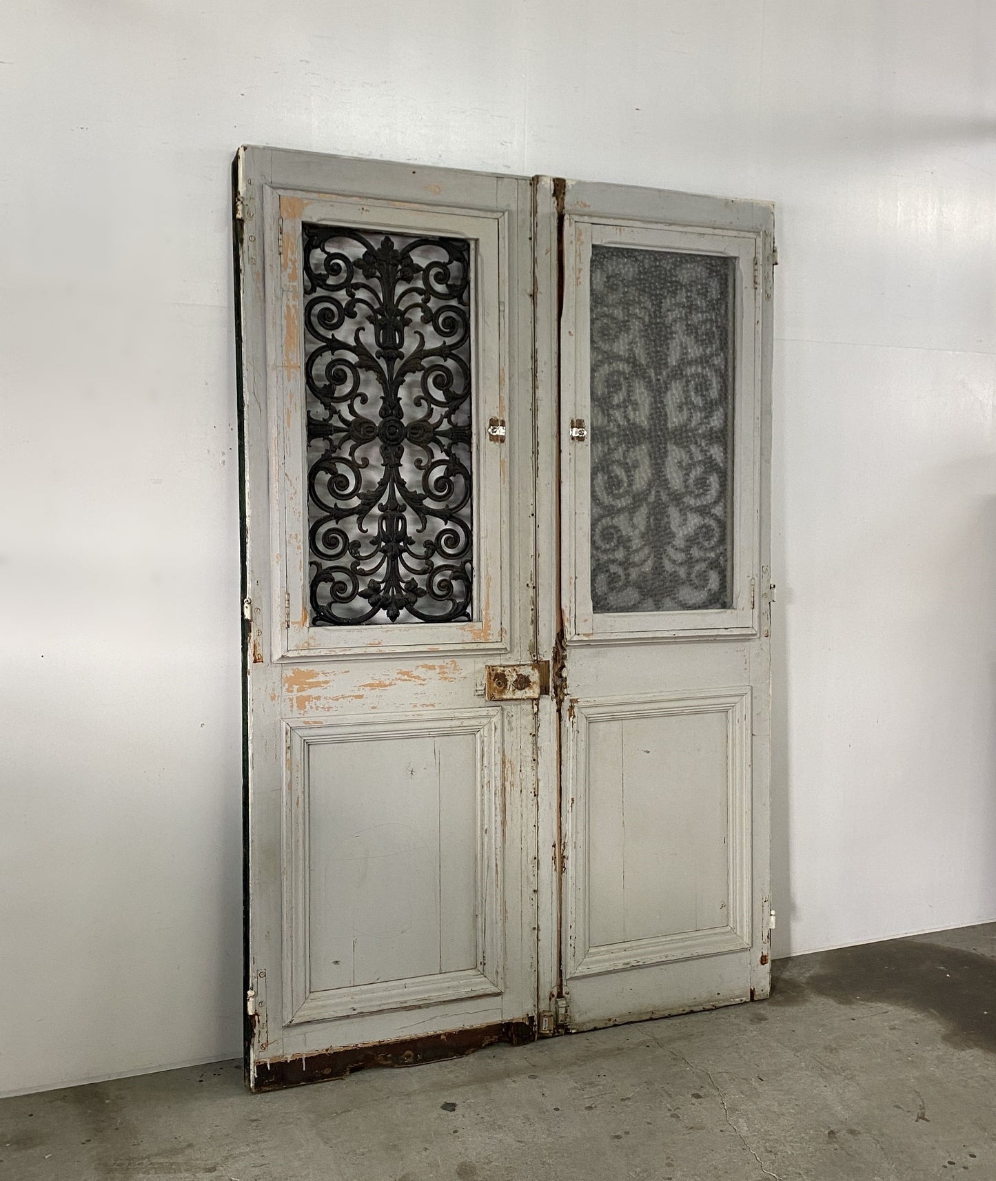 Pair of French iron Doors