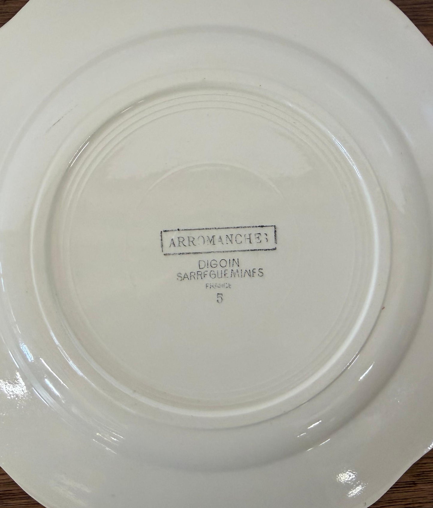 Sarreguemines"ARROMANCHES"Plate
