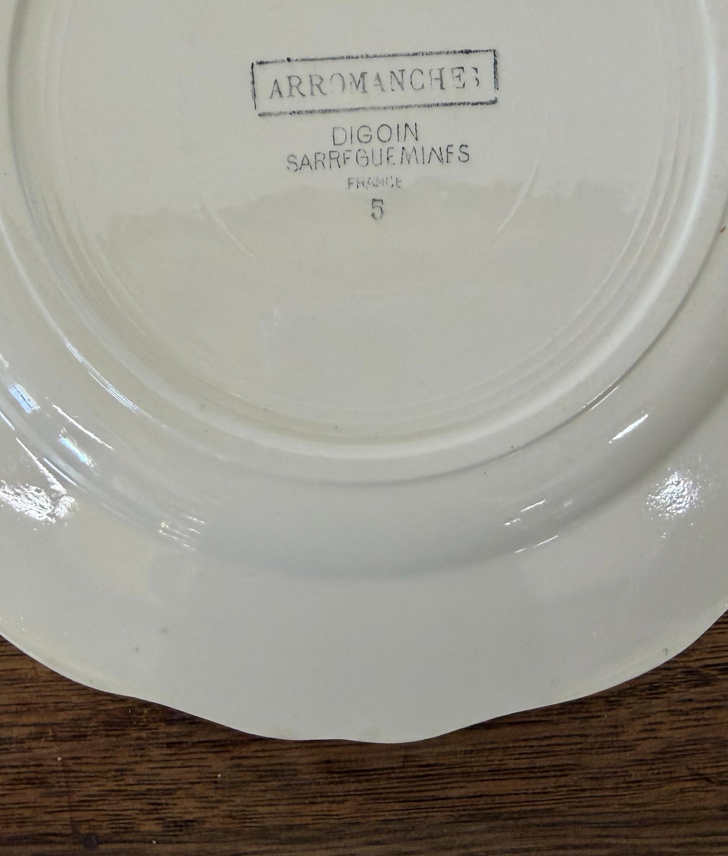 Sarreguemines"ARROMANCHES"Plate