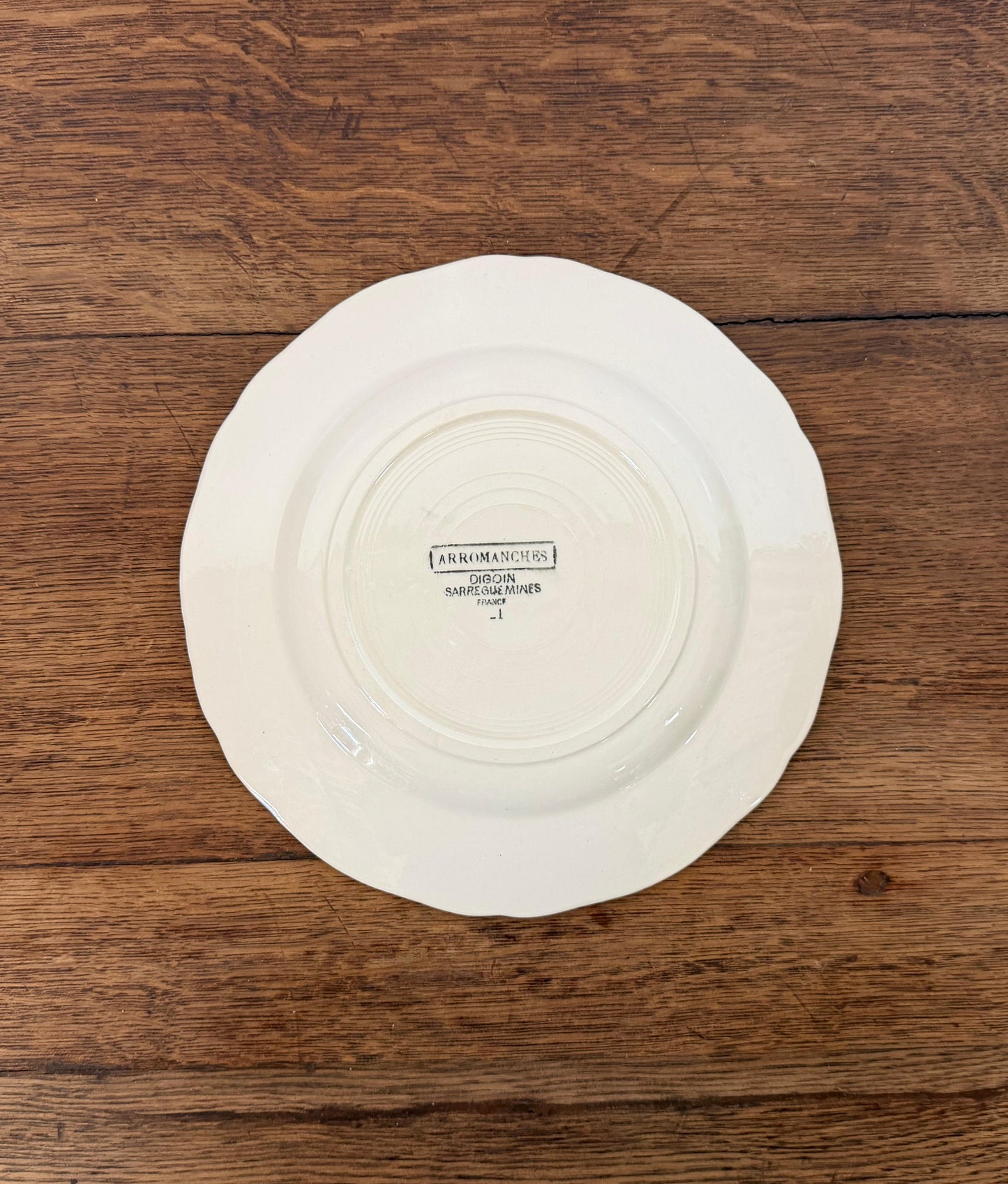 Digoin&Sarreguemines"ARROMANCHES"Desert Plate