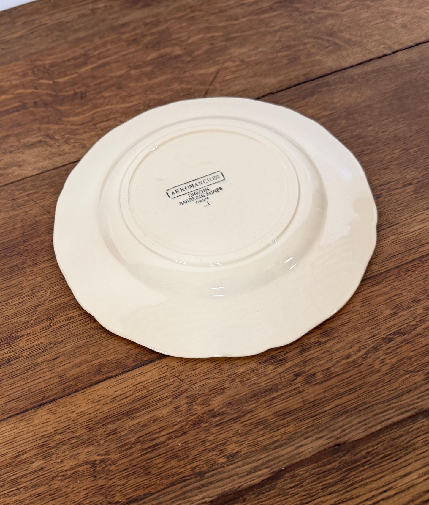 Digoin&Sarreguemines"ARROMANCHES"Desert Plate