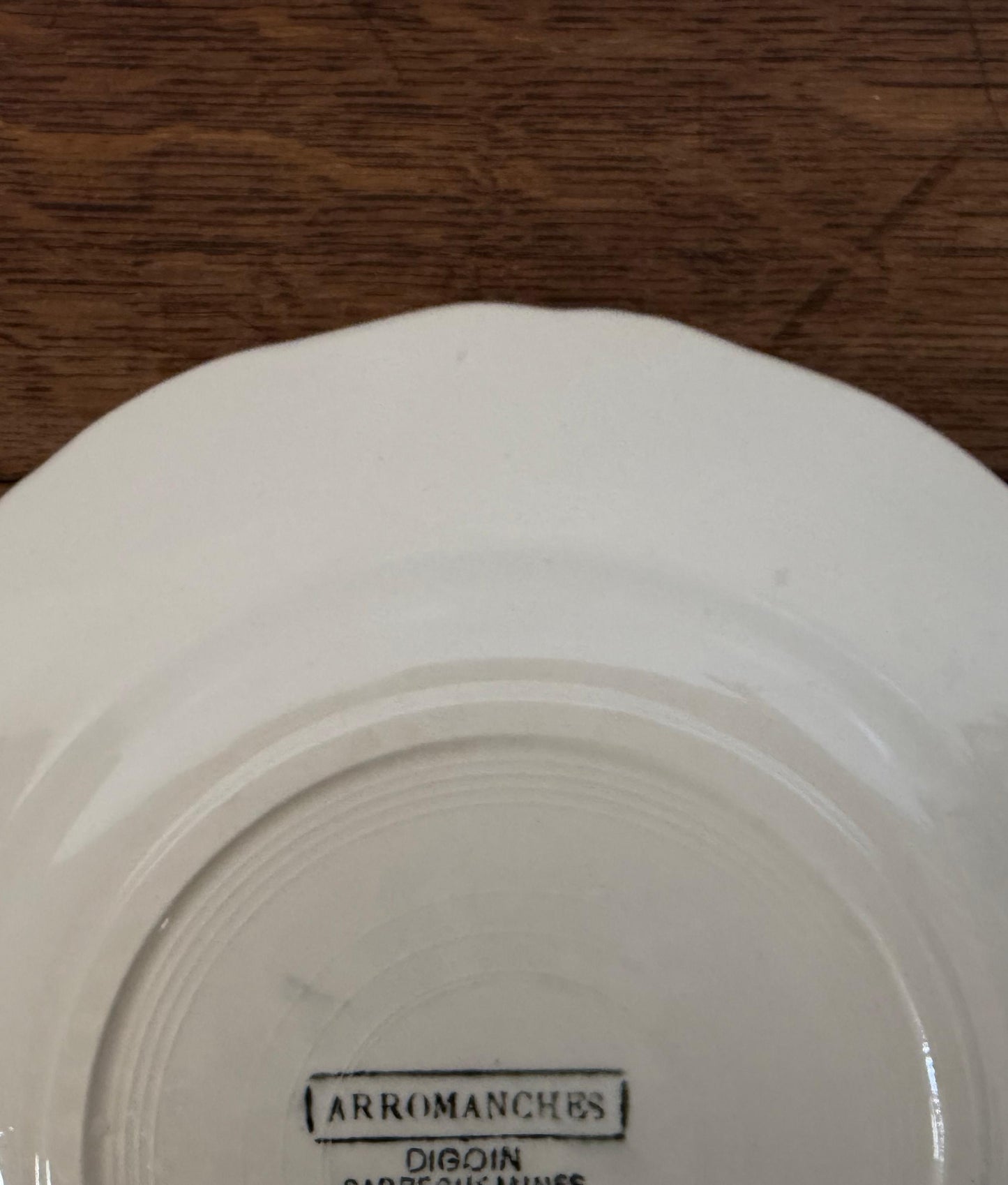 Digoin&Sarreguemines"ARROMANCHES"Desert Plate