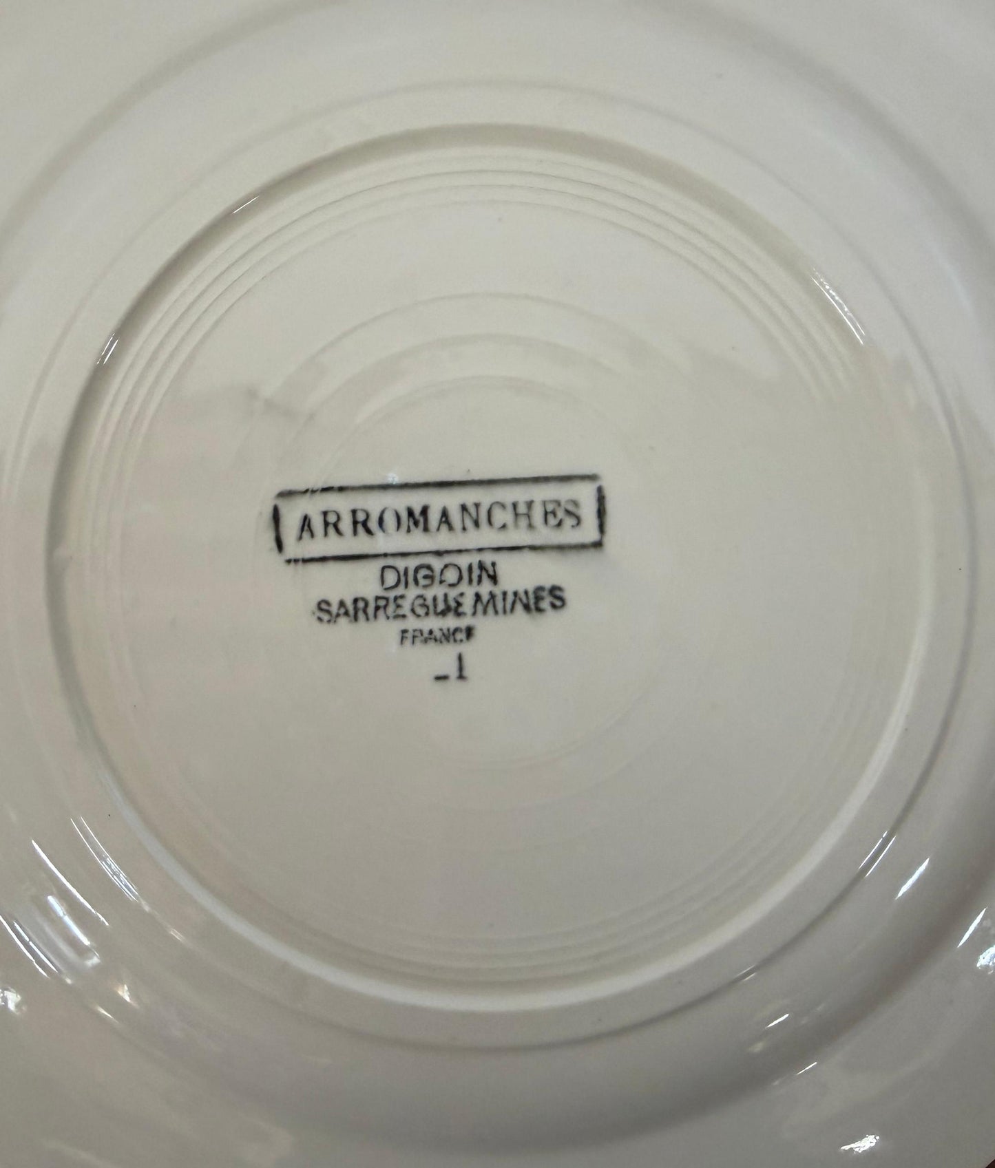 Digoin&Sarreguemines"ARROMANCHES"Desert Plate