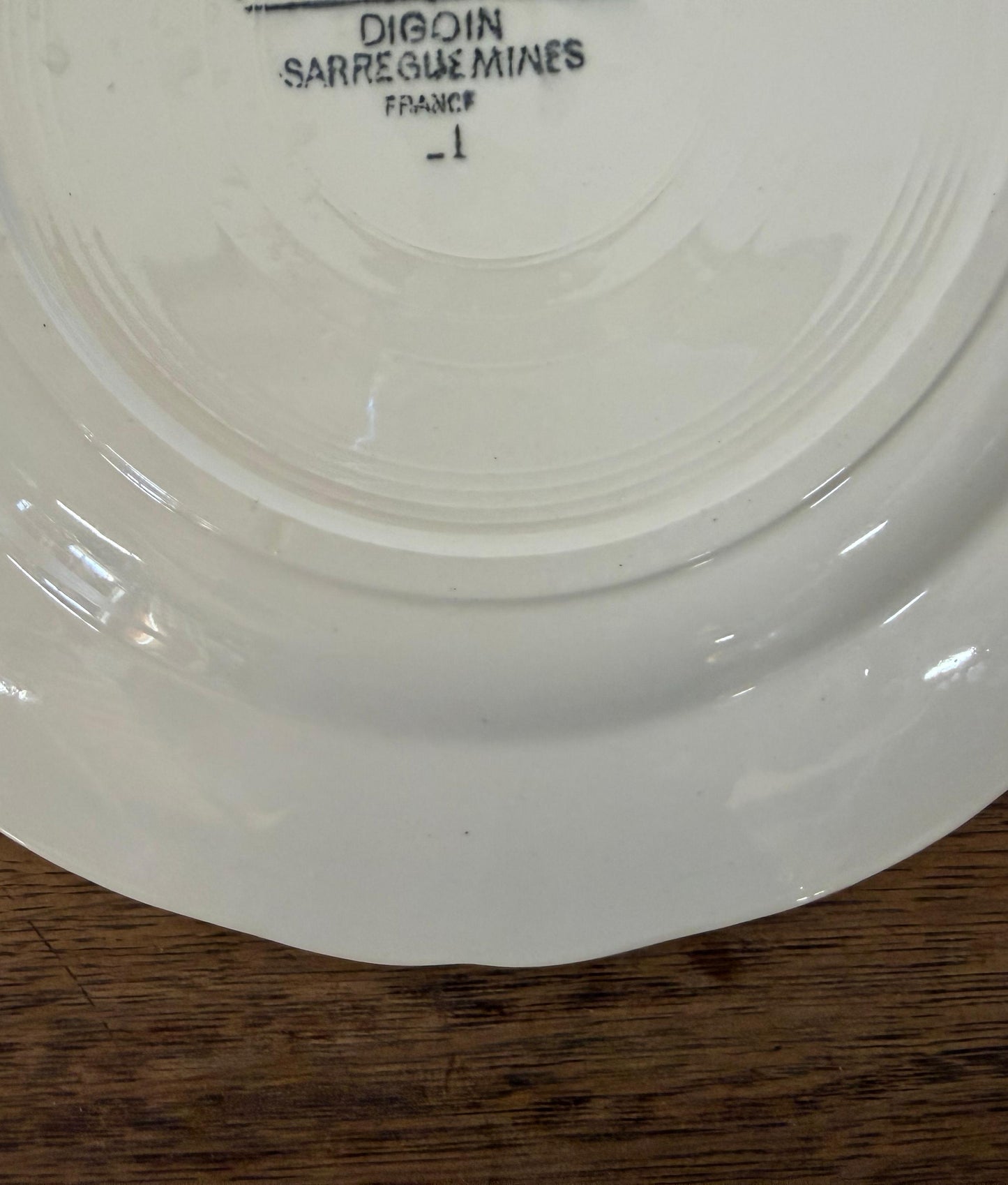 Digoin&Sarreguemines"ARROMANCHES"Desert Plate