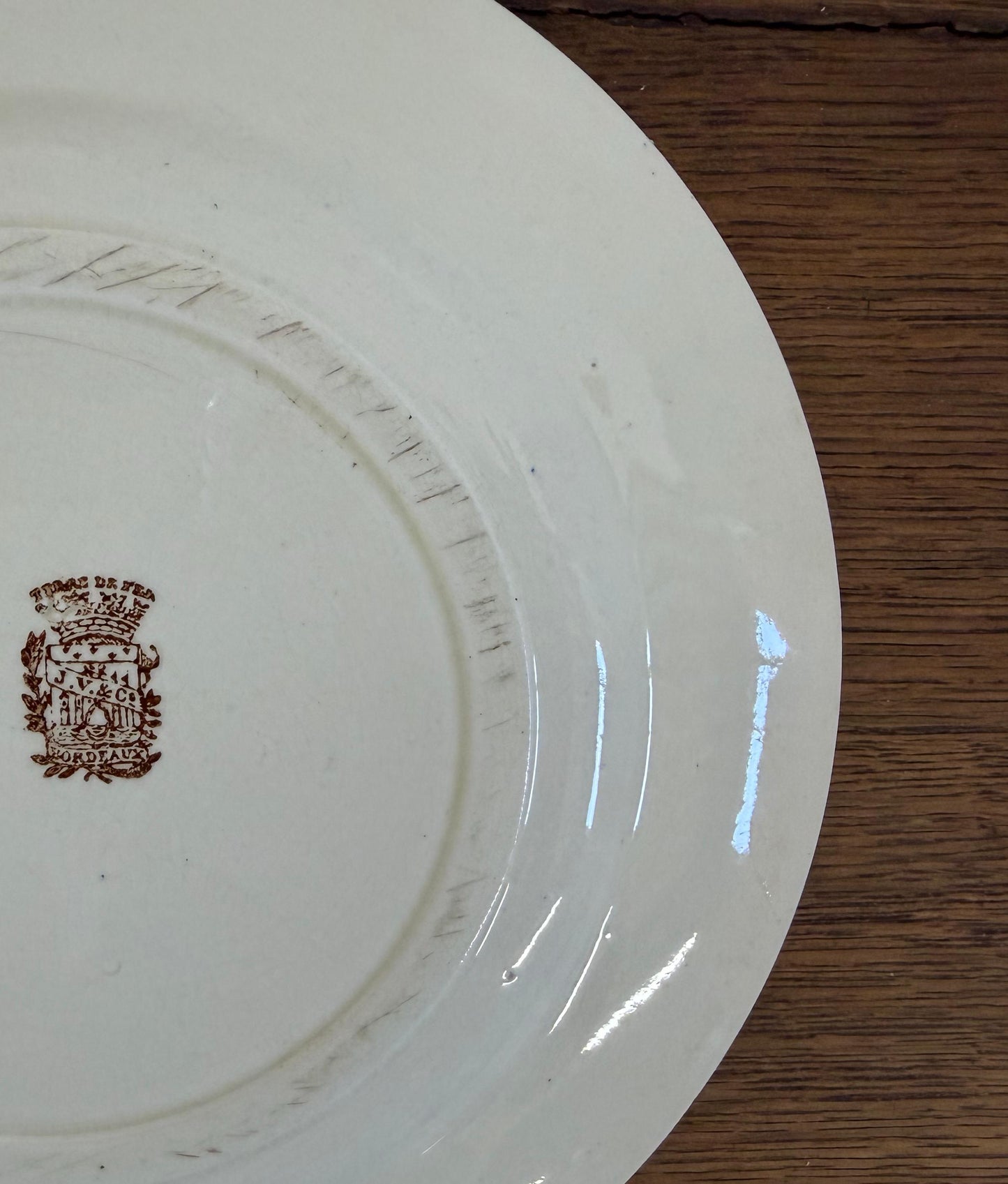 Jules Vieillard Bordeaux Desert Plate