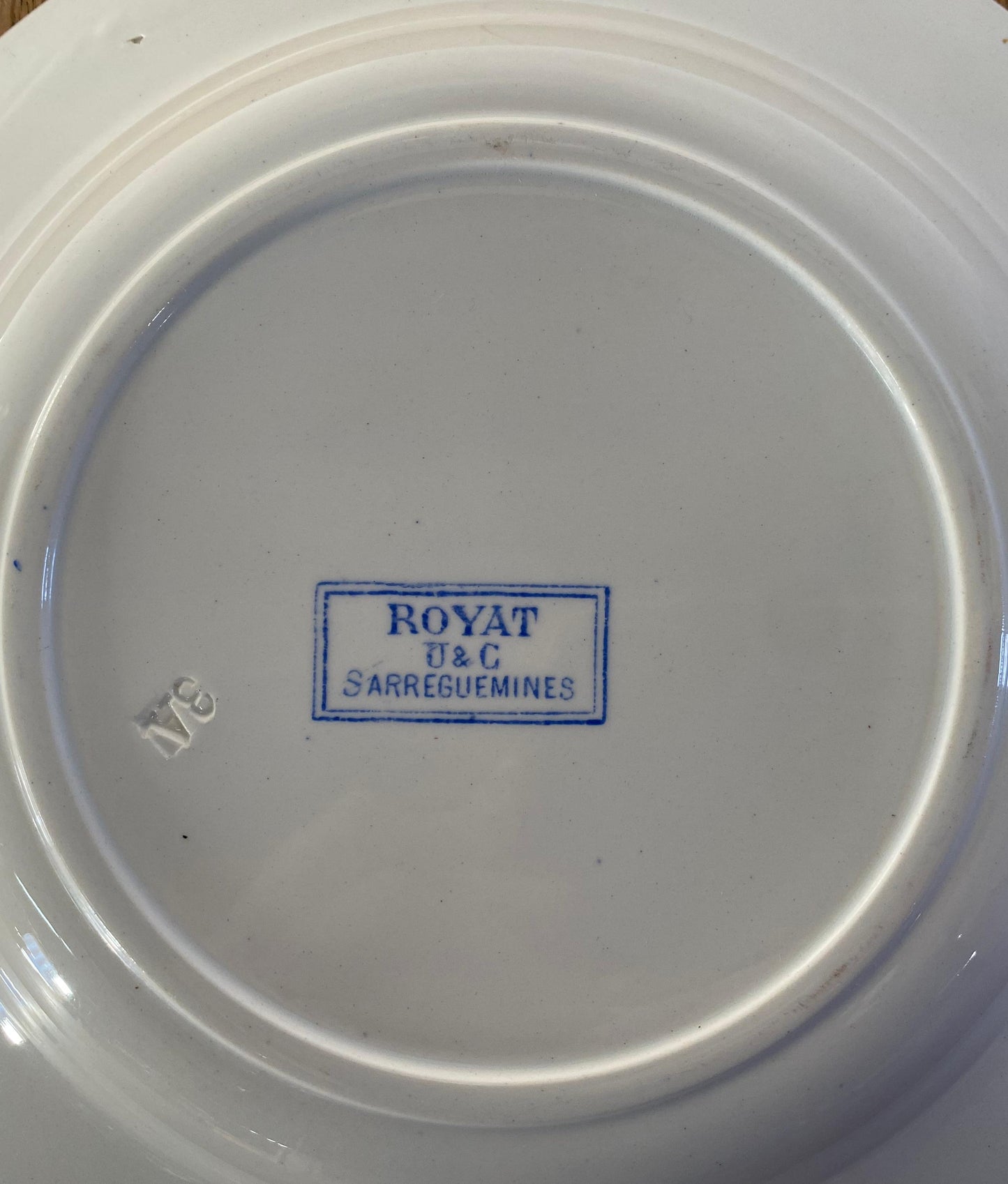 Sarreguemines"ROYAT U&C"Soup Plate